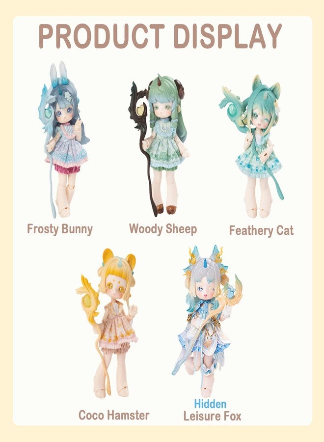 BEEMAI Antu Cute Beast Magic Series Single Box (Contains 1 Figure), 1/12 BJD Dolls Random Design Cute Figures Collectibles Birthday Gift - Image 2